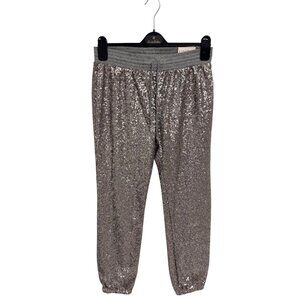 Live Love Dream Women's sequined Elastic Drawstring Jogger Pants size S/P